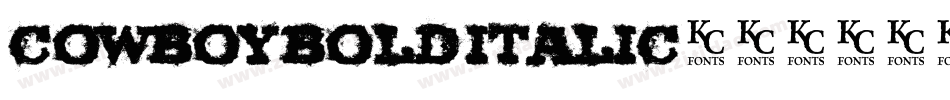 Cowboy Bold Italic字体转换